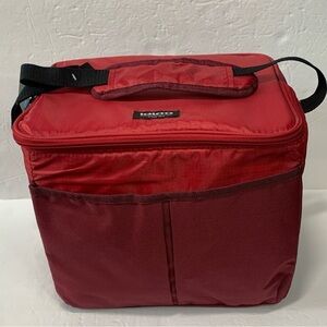 Igloo 24 Can Softside Cooler Bag Red Dual Compartment NWT